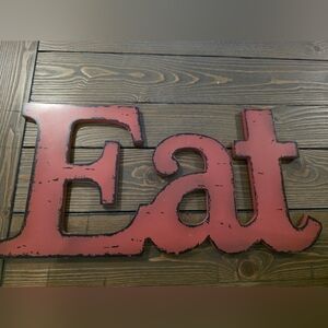 Hobby Lobby Red 'Eat' Wall Decor